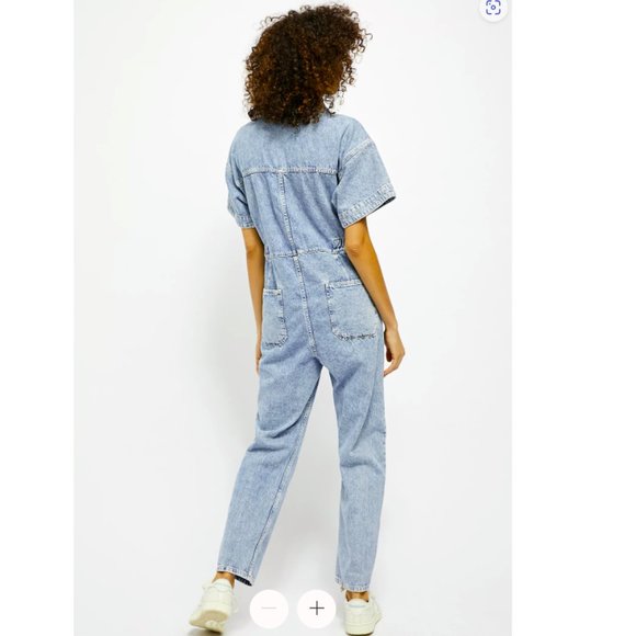 Free People Marci Jean Coverall Jumpsuit - Picture 2 of 4